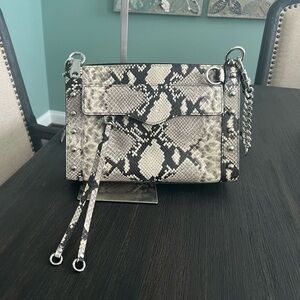 Rebecca Minkoff  M.A.B. Snakeskin with Studs Crossbody Bag